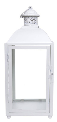 Latarnia duża kremowa z sercem