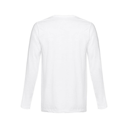 THC BUCHAREST WH. Męski bawełniany T-shirt z długim rękawem