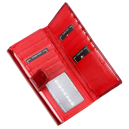 Portfel damski skórzany PELLUCCI CB-122 Czerwony