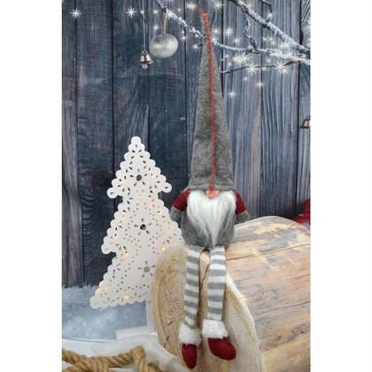 Skrzat dekoracyjny 30+15 cm - szary