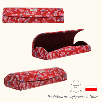 Kolorowe etui na okulary BajuBaj z naturalnej skóry ED107s86