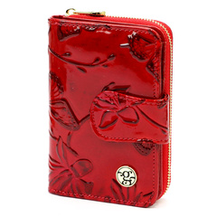 Portfel damski skórzany PELLUCCI BTE-115 czerwony