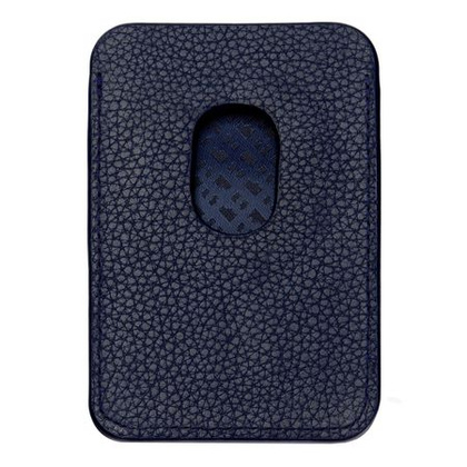 Magnetyczne etui na karty do smartfona Magnet Mobile Classic Grained Navy