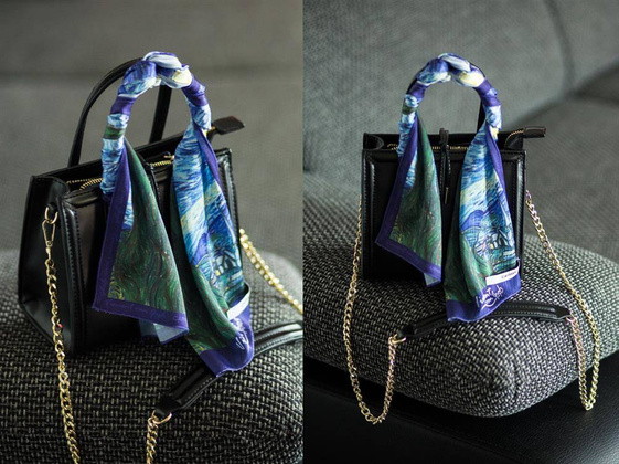 Przywieszka do torebki - V. van Gogh, Gwiaździsta Noc (CARMANI)