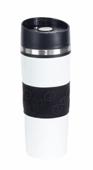 Kubek termiczny ARABICA, biały, czarny