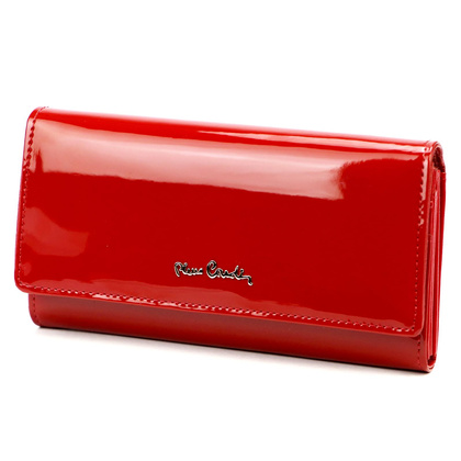 Portfel damski skórzany PIERRE CARDIN 07 SHINY 100 Czarny