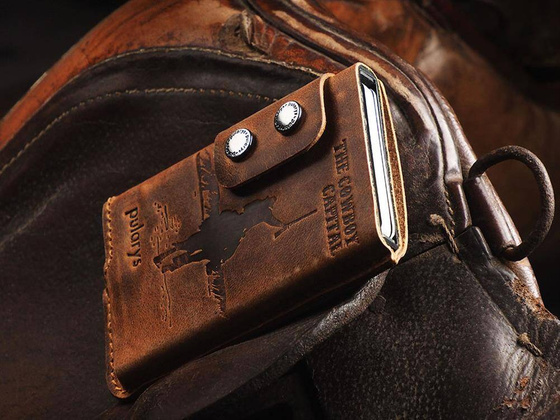 "THE COWBOY CAPITAL" Portfel RFID - SADDLE LEATHER 1950