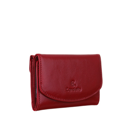 Czerwony portfel damski skórzany Canaletto – elegancja, funkcjonalność i ochrona RFID PD1201cs165