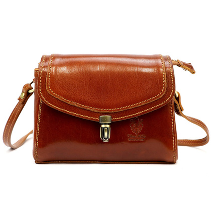 Torebka damska, listonoszka, skóra naturalna 