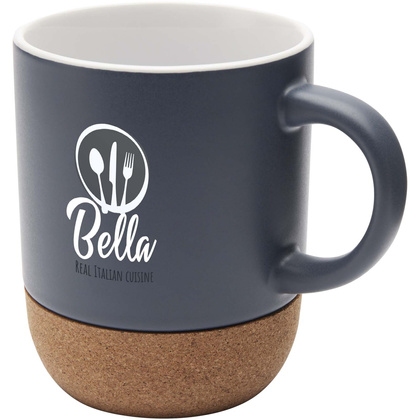 Billie kubek ceramiczny o pojemności 300 ml z detalami z korka i matowym wykończeniem
