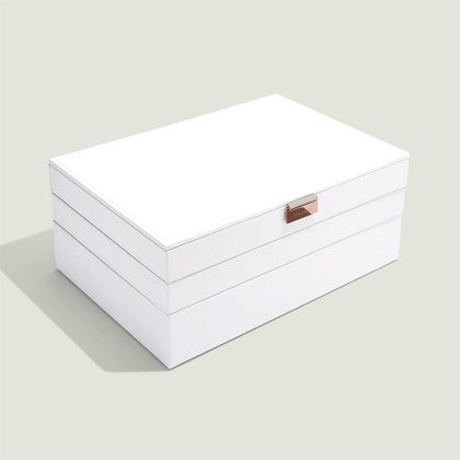 Szkatułka na biżuterię Stackers potrójna supersize edycja Rose Gold