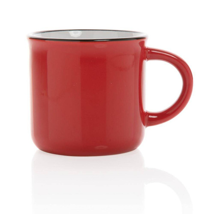 Kubek ceramiczny 280 ml UPOMINKARNIA Czerwony