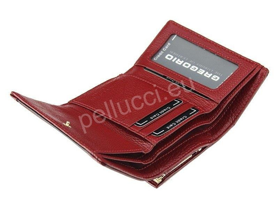 Portfel damski skórzany PELLUCCI GP-117 Czerwony