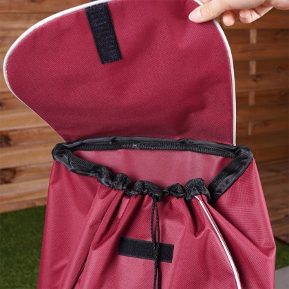 Wózek torba na zakupy na kółkach bordowa 30 l 25 kg