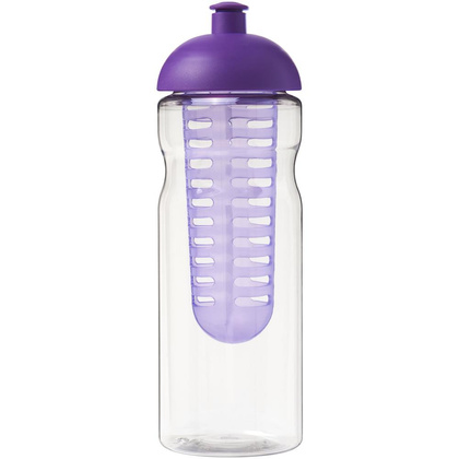 Bidon H2O Base® z wypukłym wieczkiem o pojemności 650 ml z możliwością przyrządzania wody smakowej