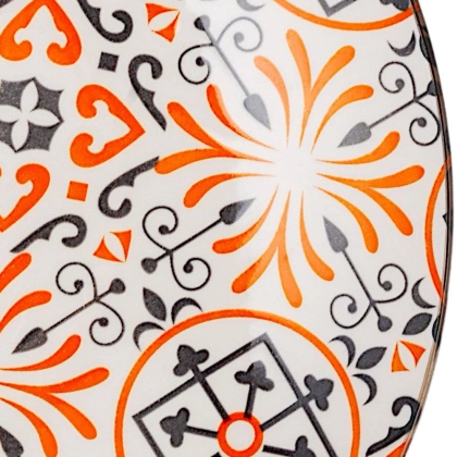 Talerz porcelanowy obiadowy płytki na obiad MAIOLICA ORANGE 27 cm