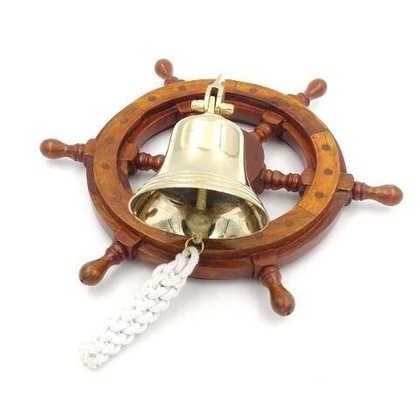 Dzwon mosiężny w kole sterowym NC2356A