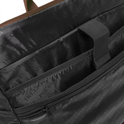 Torba z miejscem na laptop do 15,6" PUCCINI TOTE TD249 2D Brązowa