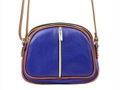 Damska torebka ze skóry naturalnej KEMER 017 Niebieska