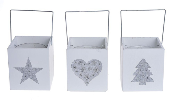 Świecznik drewniany 3 wz