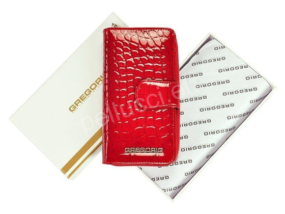 Portfel damski skórzany PELLUCCI BC-116 Jagoda