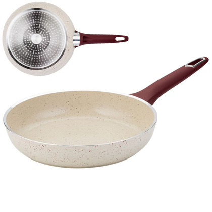 Patelnia ceramiczna granitowa do smażenia duszenia gaz indukcja TERRESTRIAL 24 cm