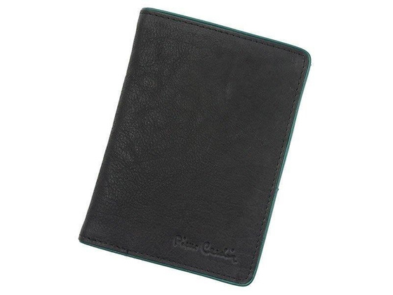 Portfel męski skórzany PIERRE CARDIN 05 TUMBLE 8814 Czarny / Zielony