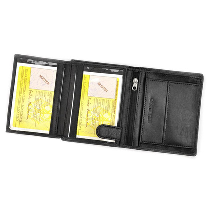 Portfel męski PELLUCCI CC 5601 Czarno Czerwony