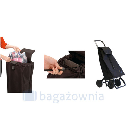 Wózek na zakupy ROLSER I-Max MF DOS+2 Bordowy