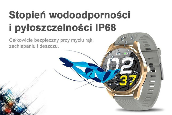 Zegarek Męski SMARTWATCH G.Rossi + Dodatkowy pasek SW012-5