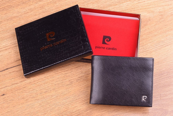 Portfel męski skórzany PIERRE CARDIN SAHARA TILAK03 8806 Czarny