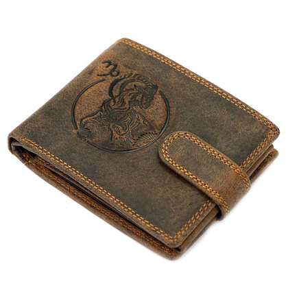 Portfel męski skórzany L895-012 Brązowy