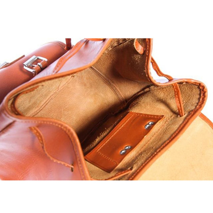 Modny plecak skórzany KEMER VOOC Vintage P1 naturalny