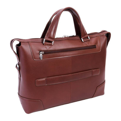 Torba męska skórzana na laptopa 17" MCKLEIN Arcadia Brązowa