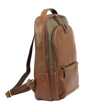 Skórzany plecak męski Pierre Cardin YS12 28010 czarny