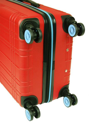 Średnia walizka DIELLE 130 Czerwona