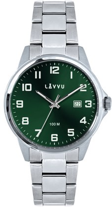 LAVVU Stylowy zegarek HAMRE Green 100M