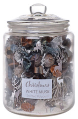 Potpouri w słoiczku z pokrywką christmas white musk