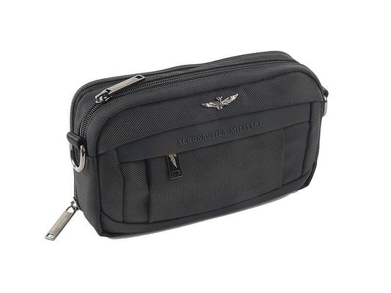 Saszetka, torba na ramię 3 w 1 AERONAUTICA MILITARE Lightning Czarna