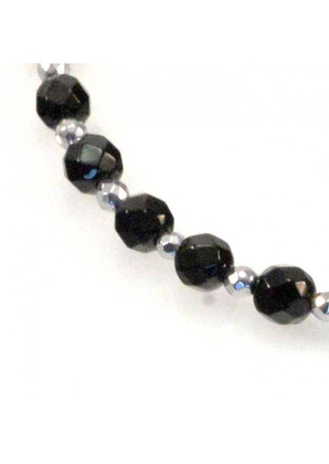 Bransoletka Spinel Hematyt 925