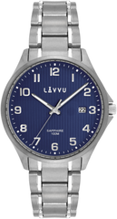 LAVVU Tytanowy zegarek ze szkłem szafirowym ​ TITANIUM LILLEHAMMER Blue