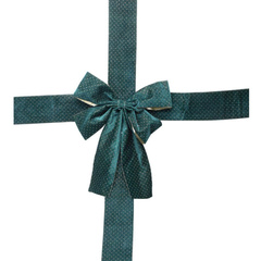 KOKARDA NA DRZWI 33x10x42CM WSTĄŻKA DŁ 4,3M CIEMNO ZIELONA