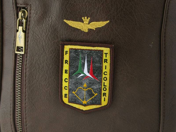 Torba na ramię na tablet AERONAUTICA MILITARE Pilot Brązowa