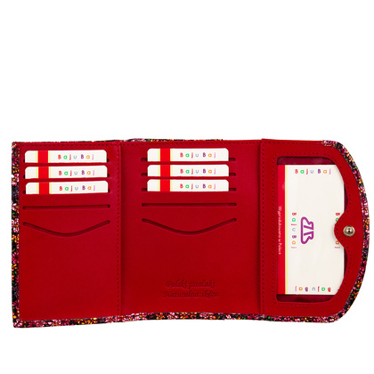 Portfel damski czerwony skórzany RFID BajuBaj PD1202cs82 RFID