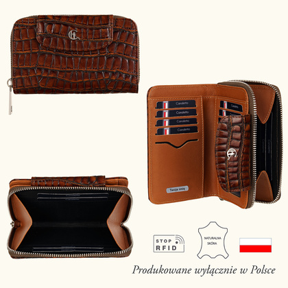 Personalizowany damski portfel skórzany Canaletto PD1445s299 RFIDPS