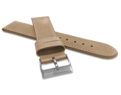LAVVU Beżowy szyty pasek SPORT z luksusowej skóry Top Grain - 22