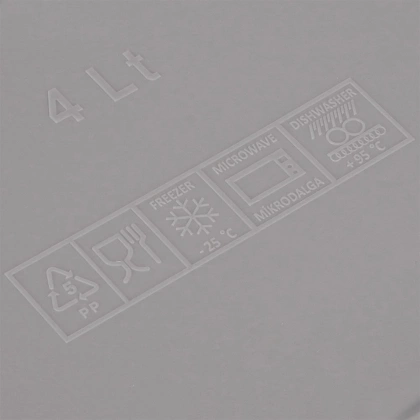 Miska z pokrywką do wyrastania ciasta 4 l