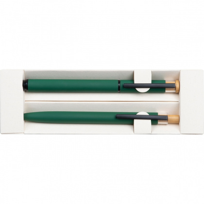 Zestaw piśmienny długopis i pióro kulkowe