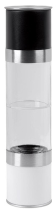 Młynek do soli i pieprzu BOTH TOGETHER, biały, czarny, srebrny
