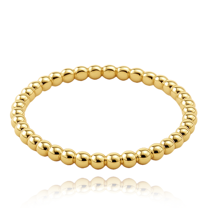 MINET Złoty pierścionek z kulkami Au 585/1000 rozm. 14 - 0,85g